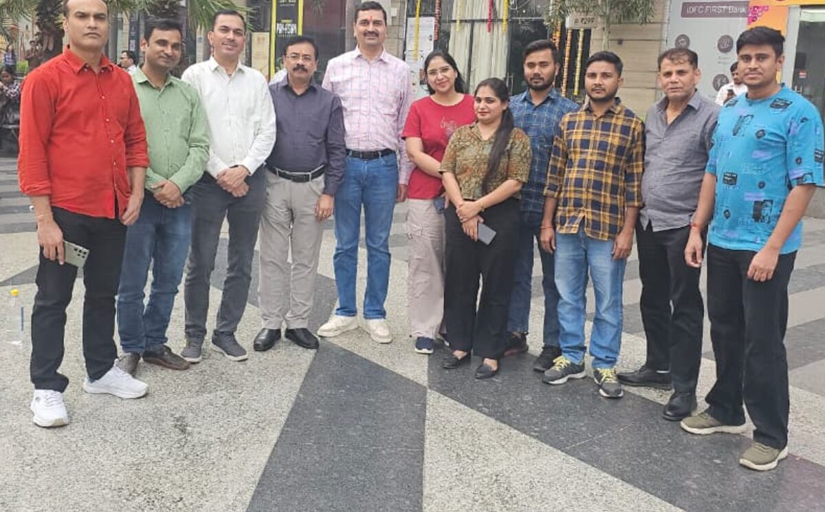 The team on an outing